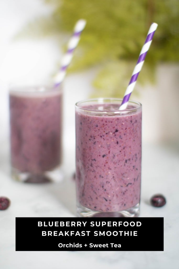 Blueberry Superfood Breakfast Smoothie