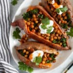 Healthy Vegan Stuffed Sweet Potatoes