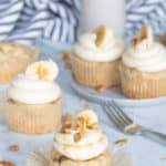 The Best Banana Cupcakes + Maple Buttercream