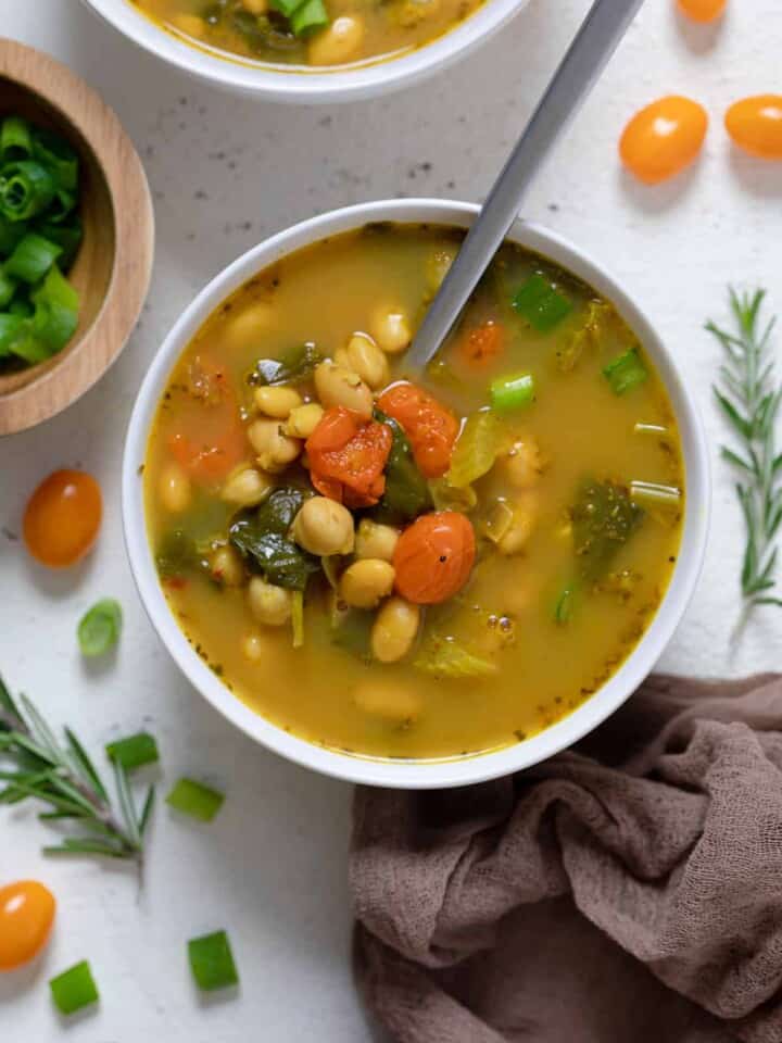 Vegan Tuscan Kale Chickpea Soup