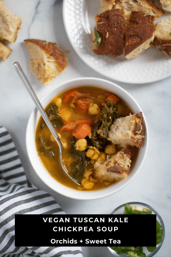 Vegan Tuscan Kale Chickpea Soup