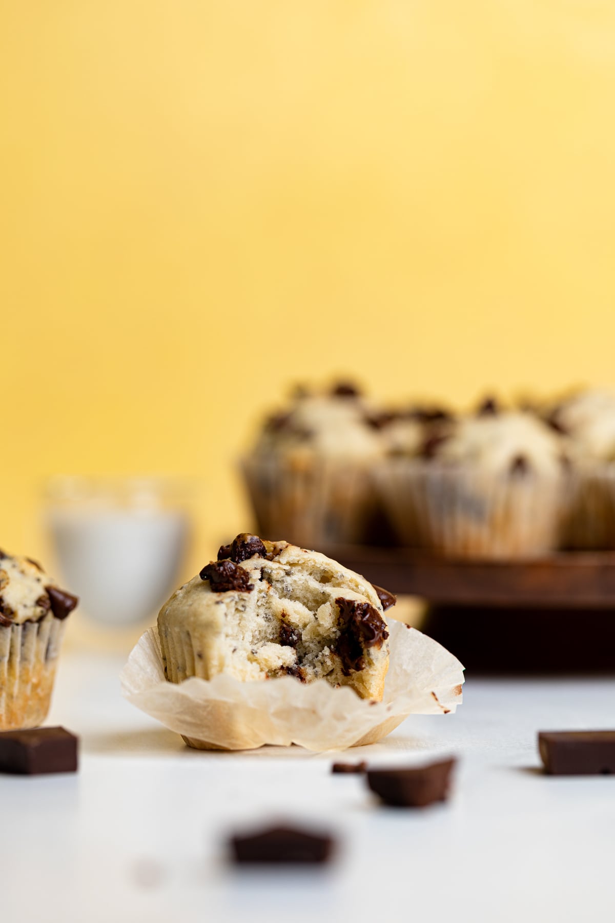 Chocolate Chip Chia Seed Energy Muffins