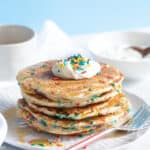 Quick + Easy Funfetti Vegan Pancakes