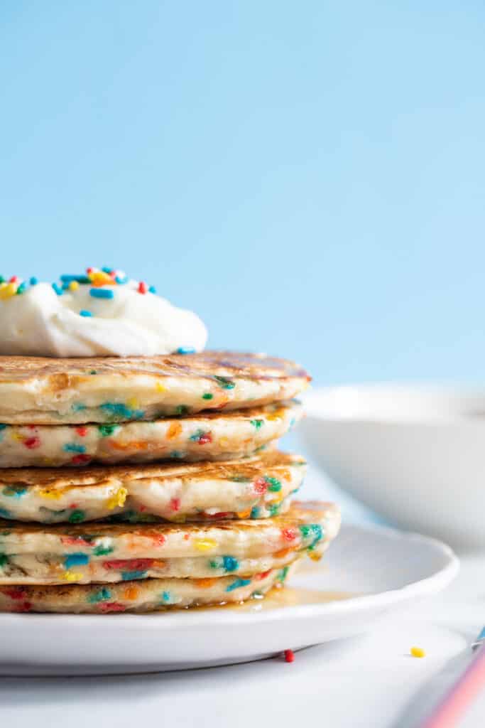 Quick + Easy Funfetti Vegan Pancakes