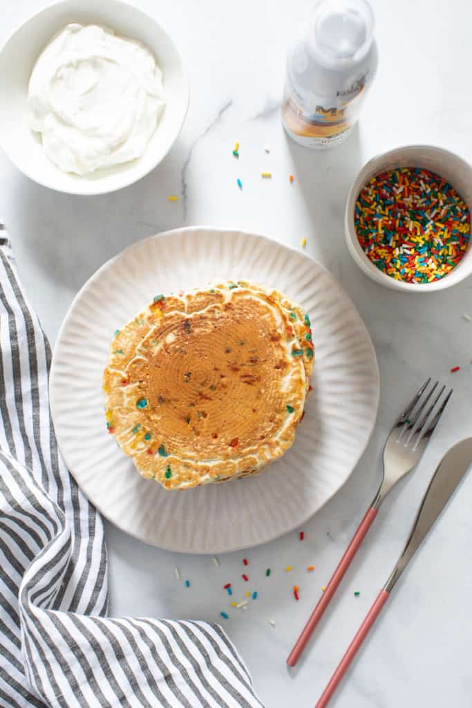 Quick + Easy Funfetti Vegan Pancakes