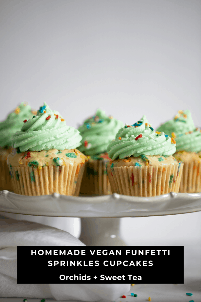 Homemade Vegan Funfetti Sprinkles Cupcakes
