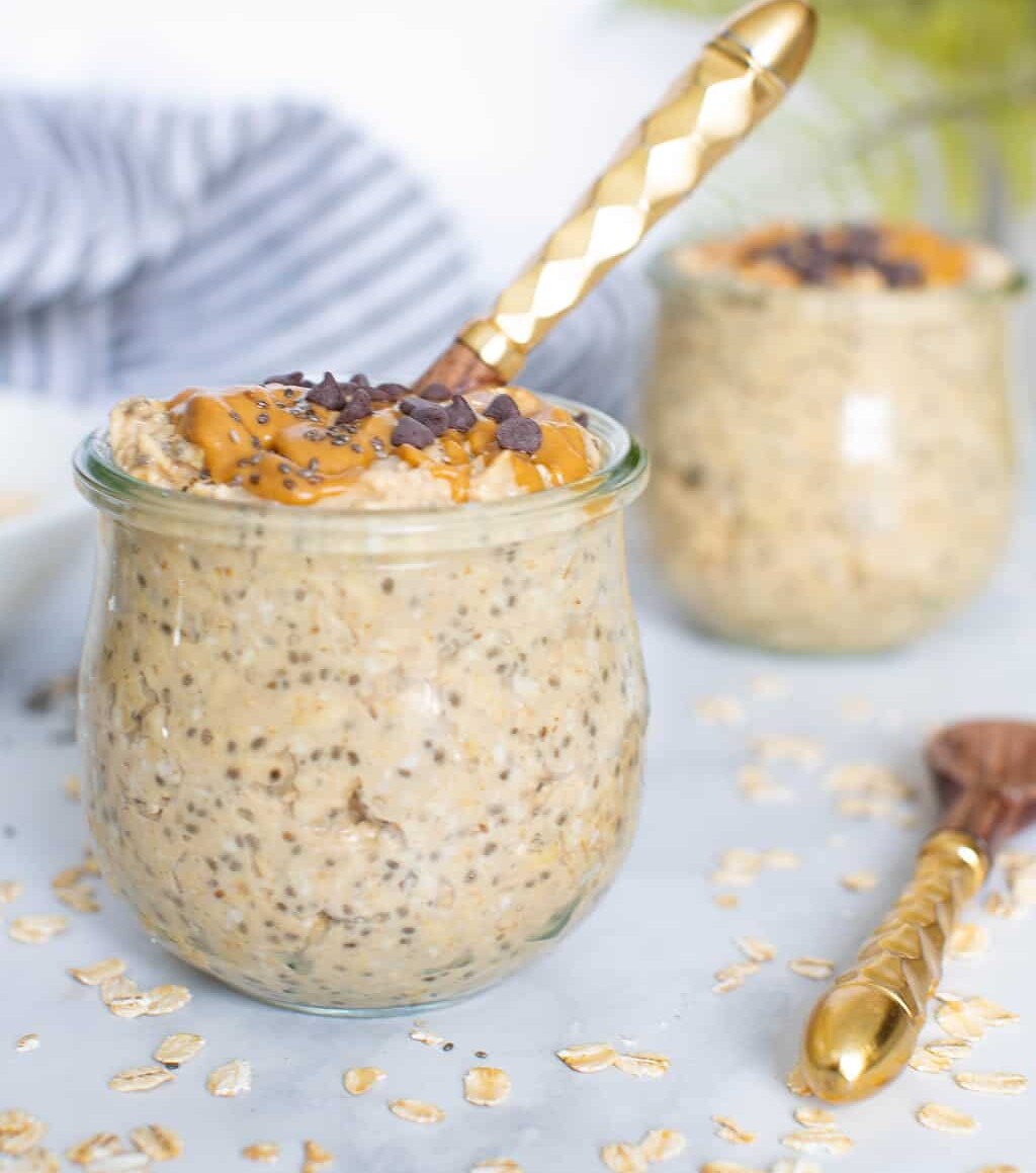 Peanut Butter Chia Seed Overnight Oats