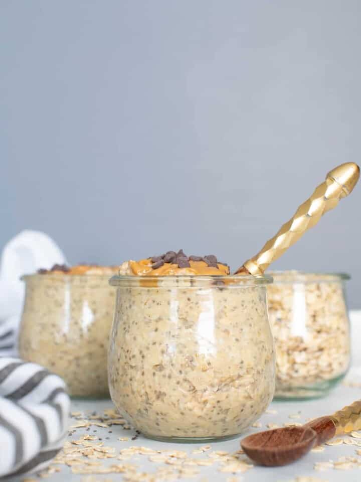 Peanut Butter Chia Seed Overnight Oats
