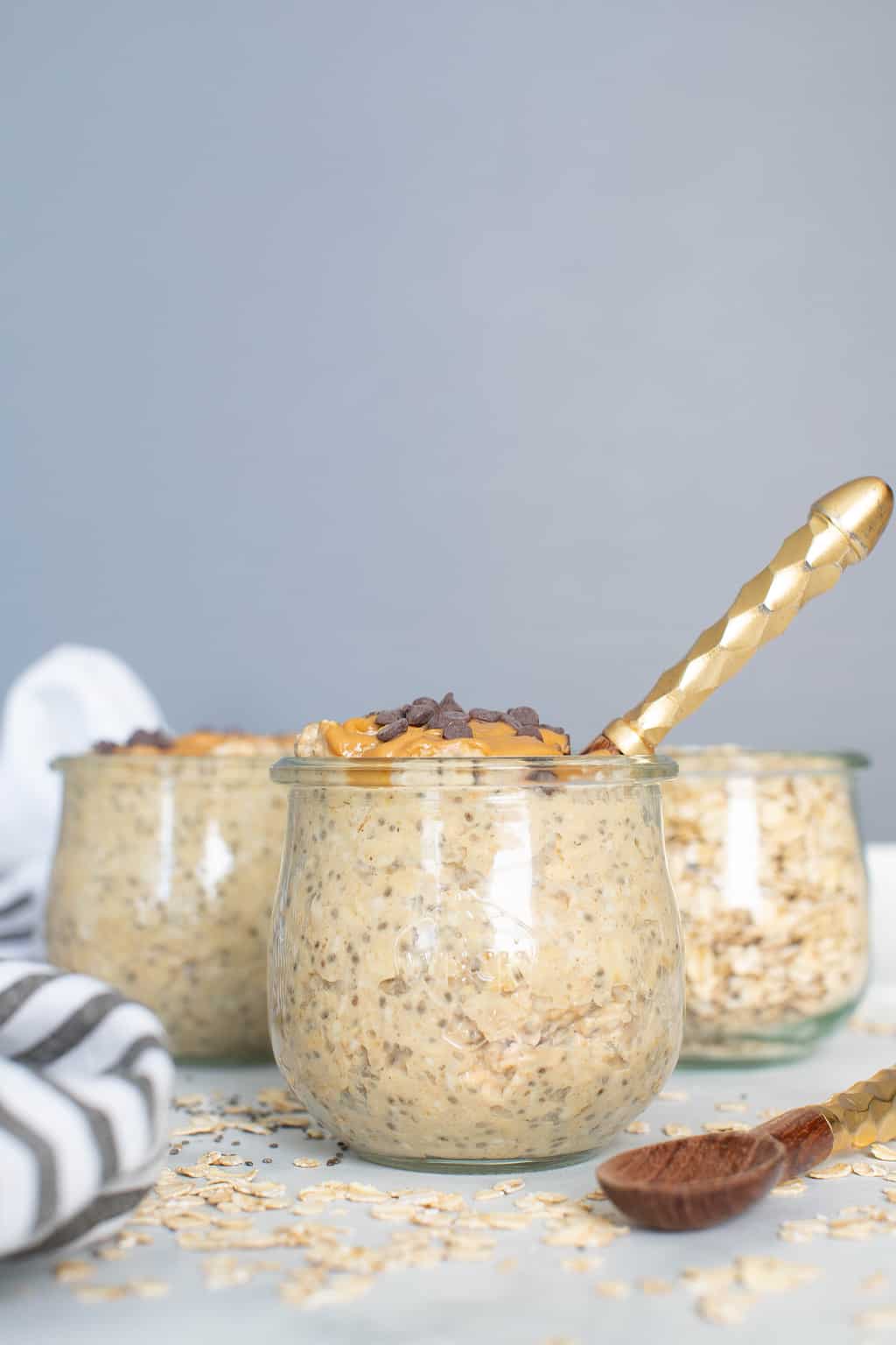 Peanut Butter Chia Seed Overnight Oats