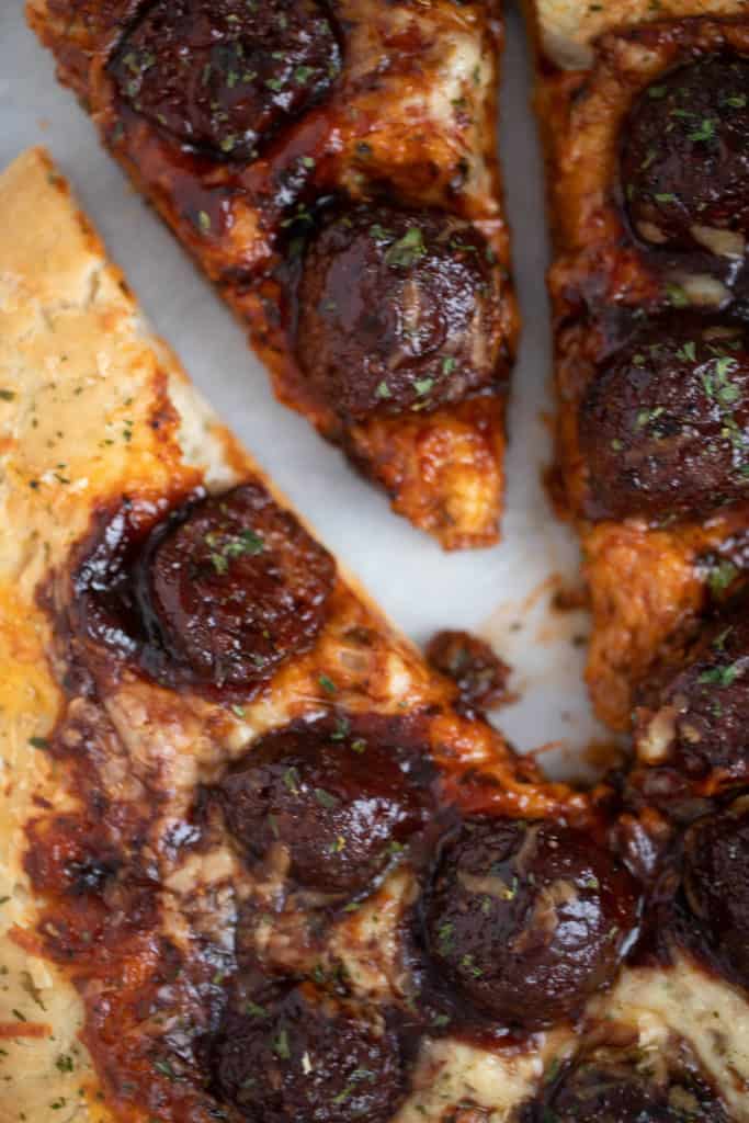 Best Texas Sriracha Meatball Pizza