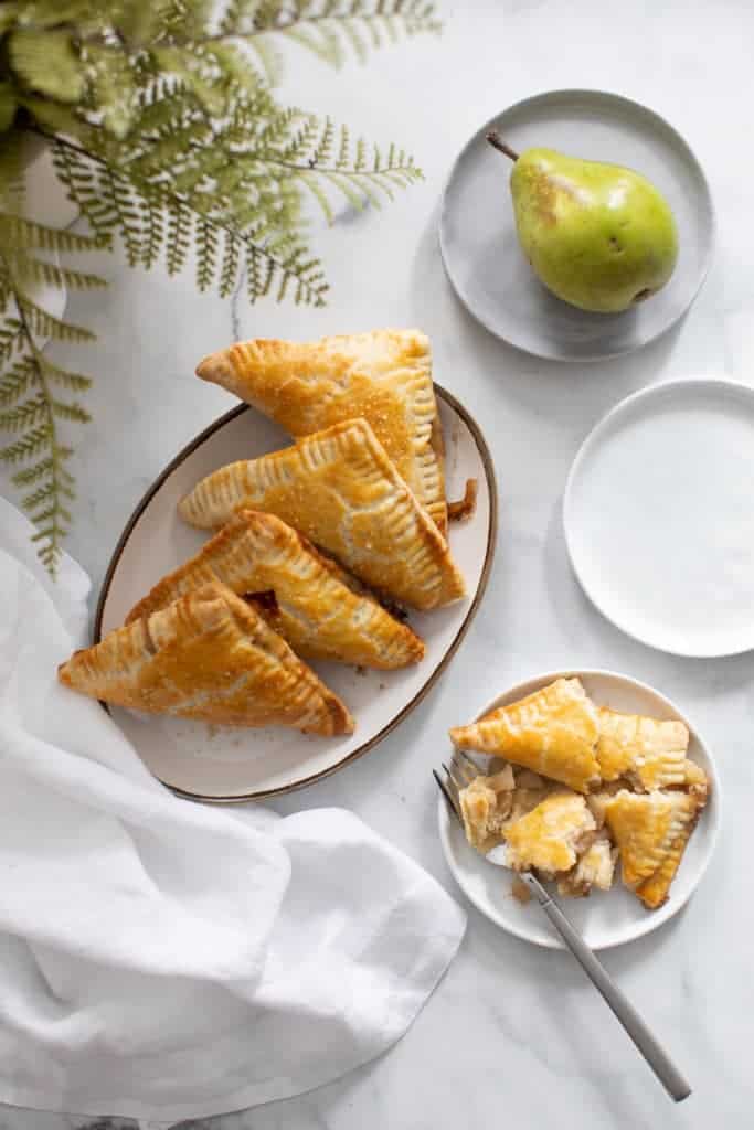Vegan Spiced Peach Turnovers