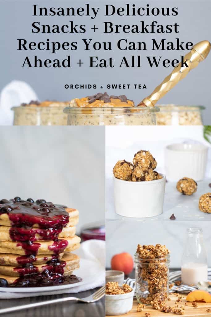 Insanely Delicious Snacks + Breakfast Recipes You Can Make Ahead + Eat All Week