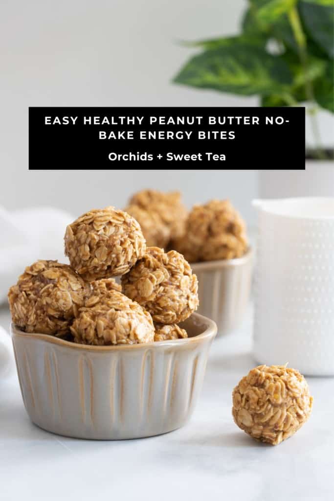 Easy Healthy Peanut Butter No-Bake Energy Bites