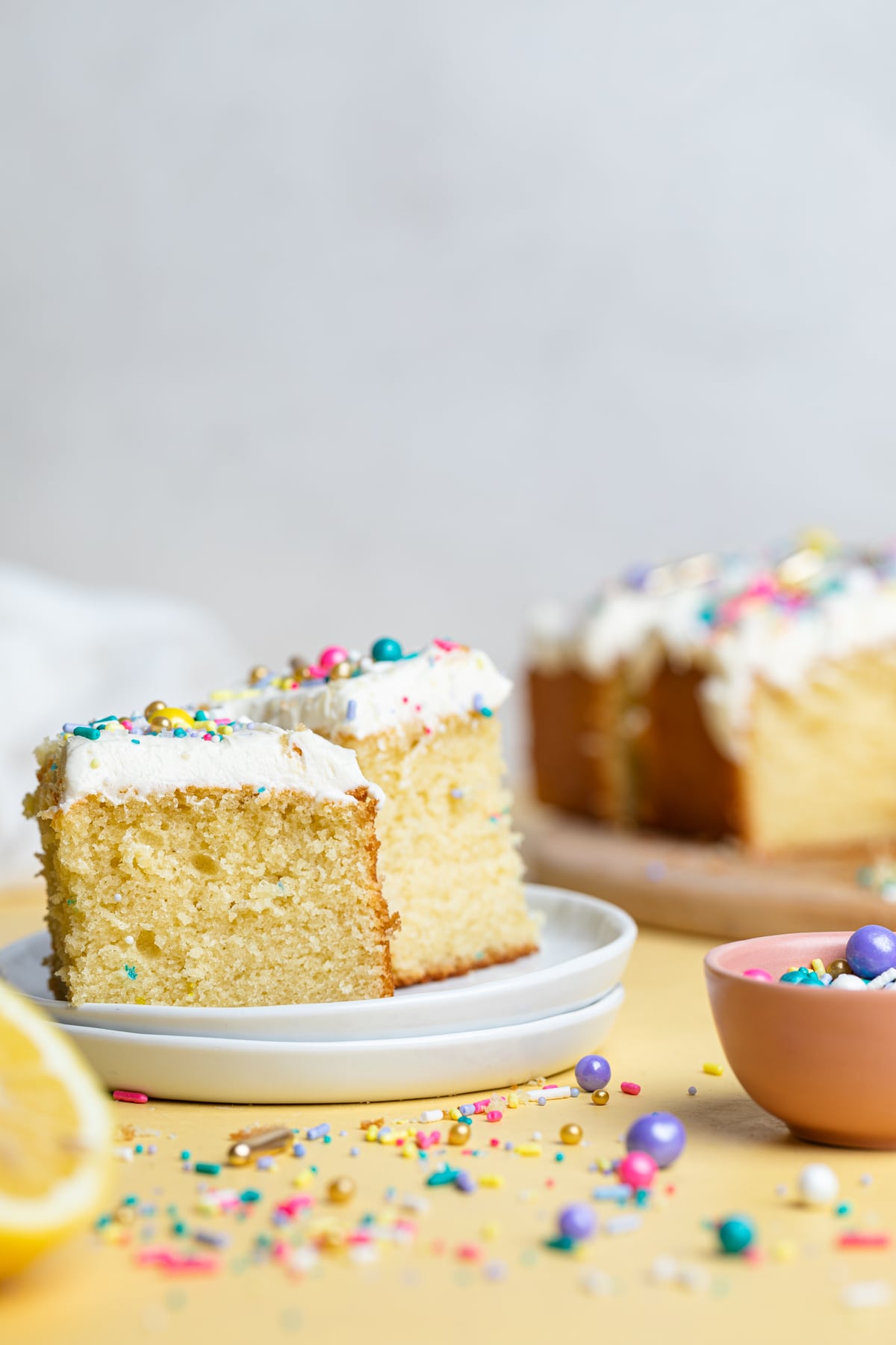 Perfect One-Bowl Lemon Birthday Sheet Cake