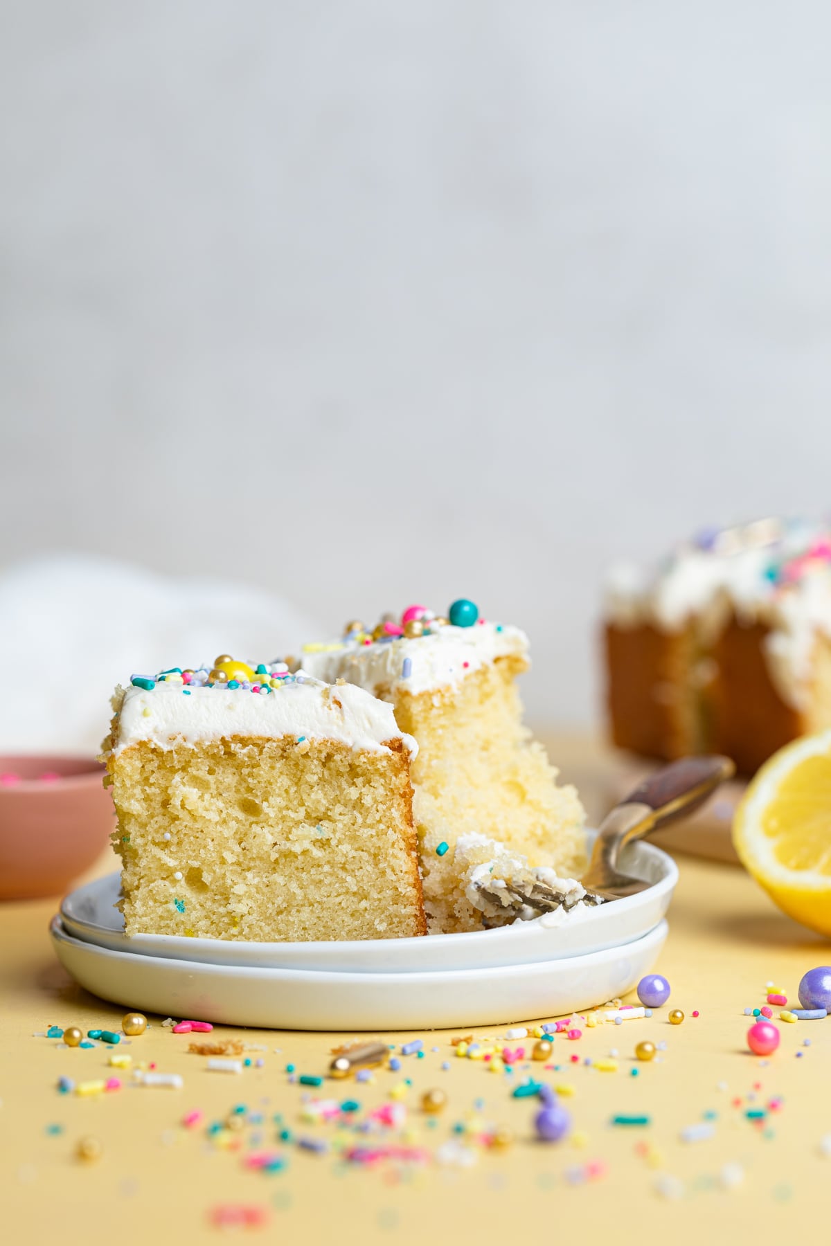 Perfect One-Bowl Lemon Birthday Sheet Cake