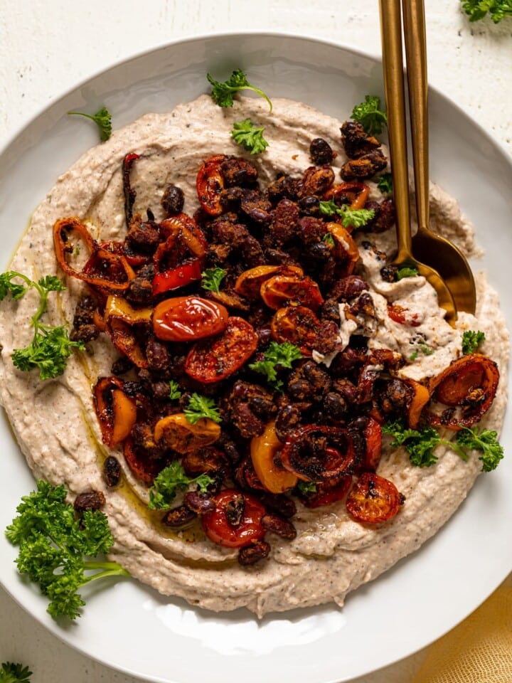 Easy Garlic Herb Three Bean Dip