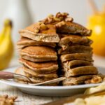 Healthy Banana Bread Pancakes