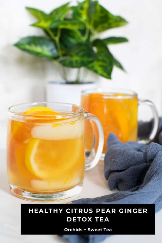 Healthy Citrus Pear Ginger Detox Tea