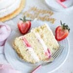 Best Strawberry Shortcake Birthday Cake
