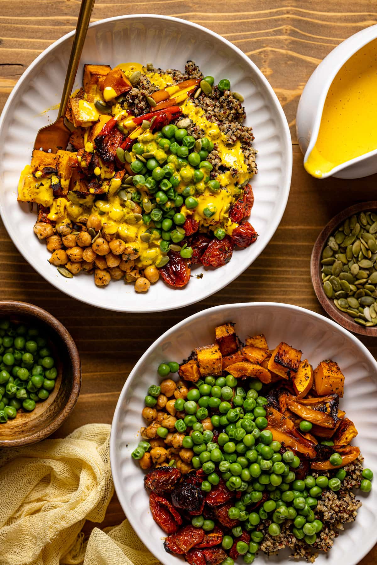 Chickpea and Lentil Taco Salad Meal Prep Bowls - She Likes Food