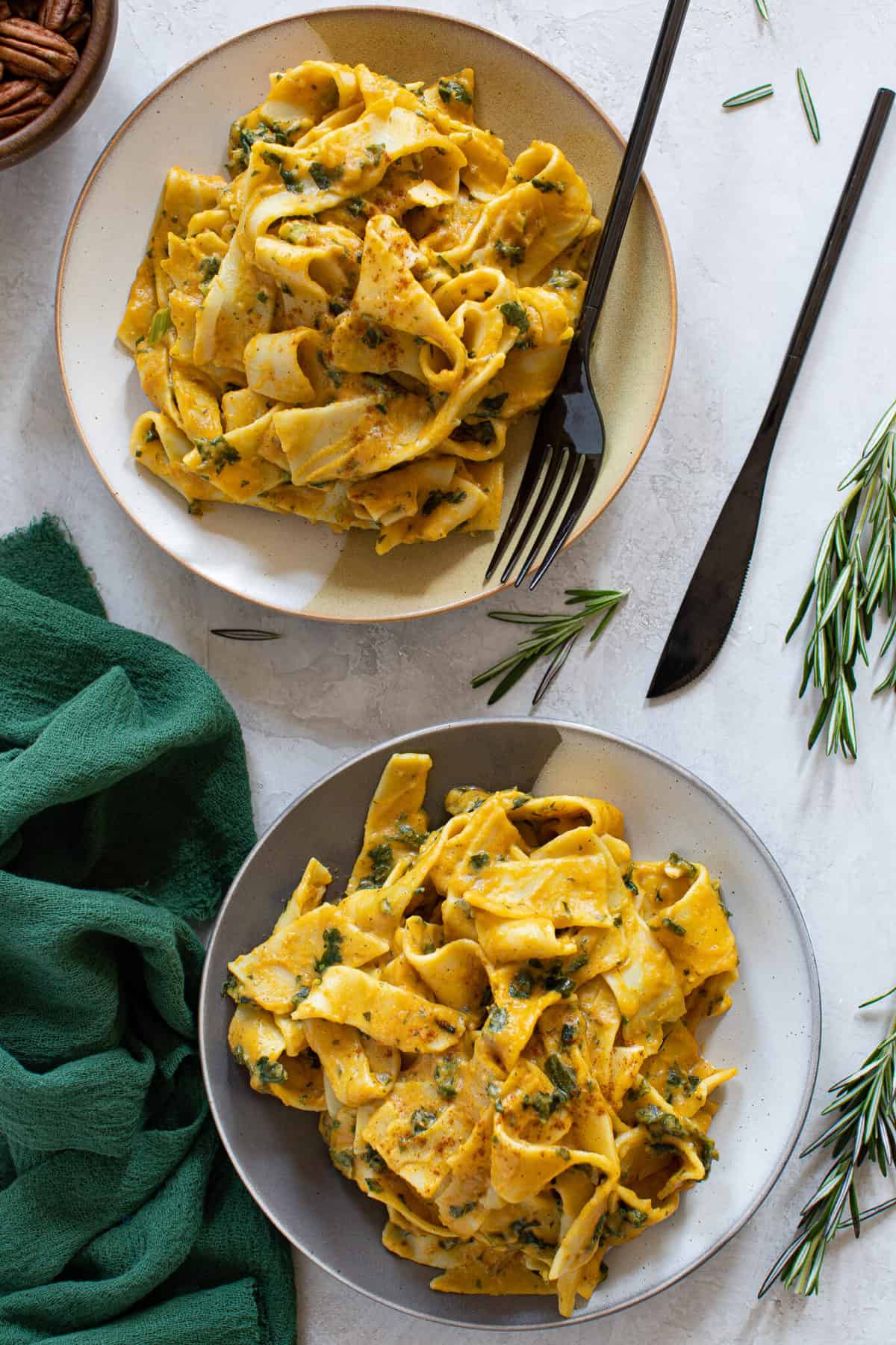 One-Pot Cajun Pumpkin Alfredo Pasta