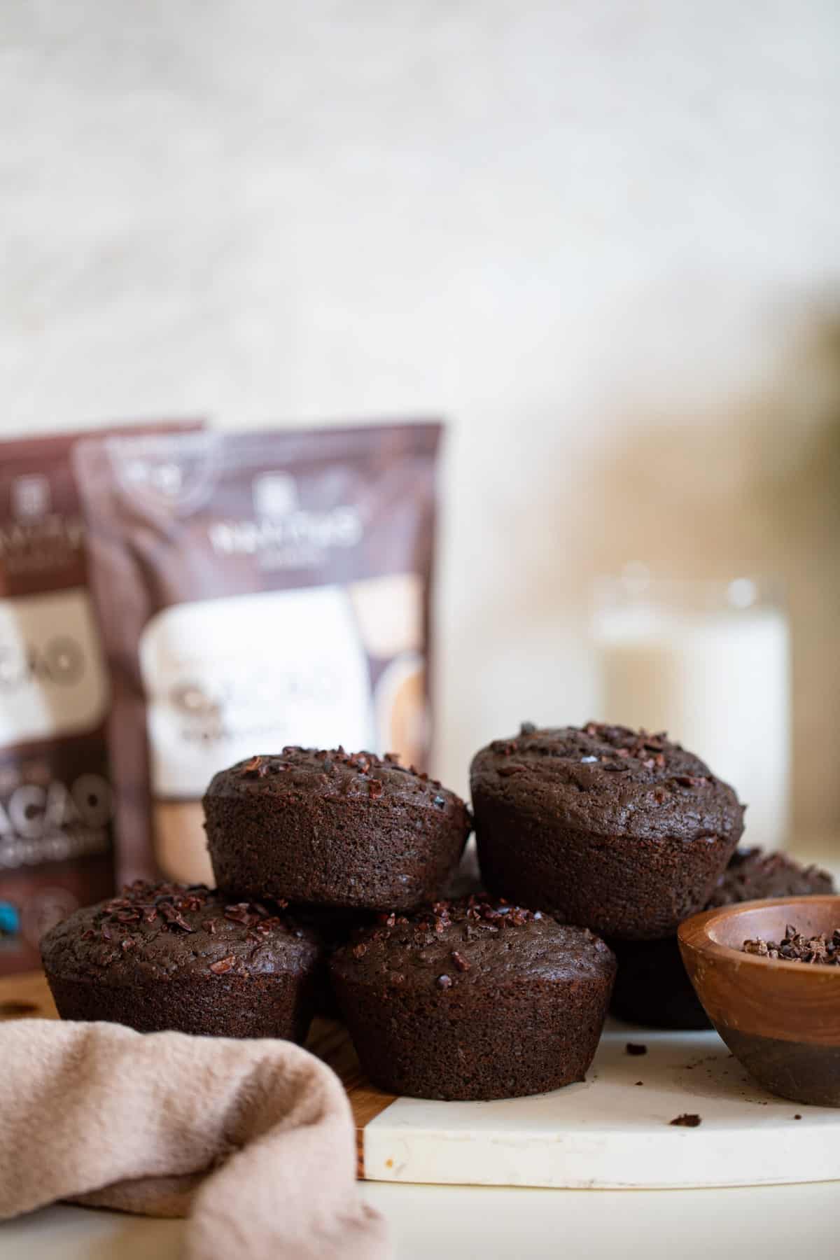 Easy Vegan Double Chocolate Muffins