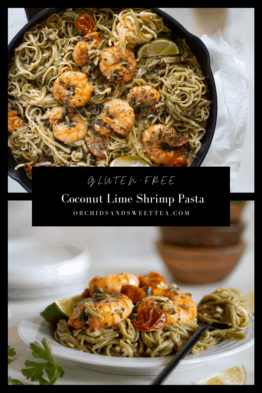 Gluten-Free Coconut Lime Shrimp Pasta
