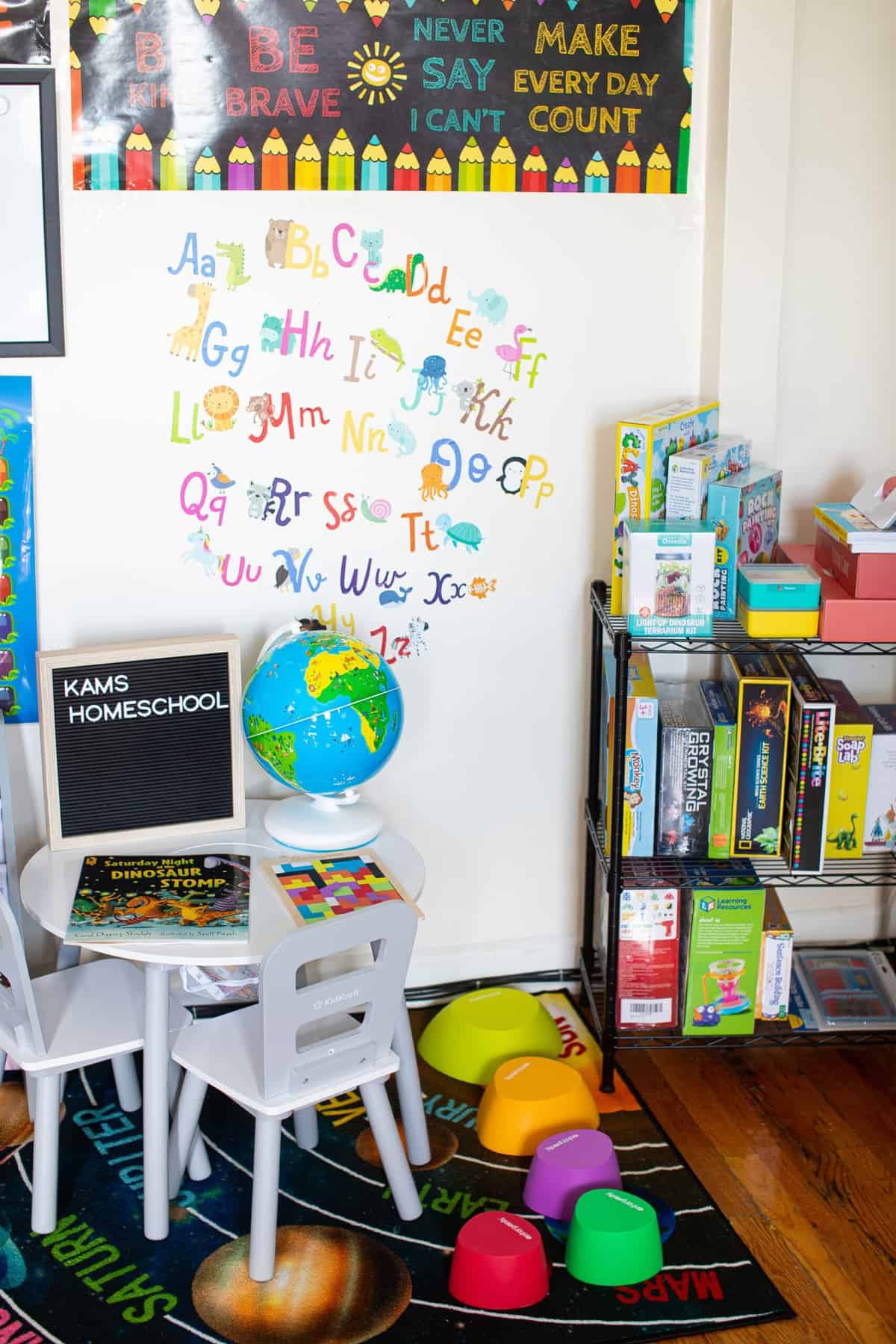 DIY Homeschool Room Ideas For a Small Space