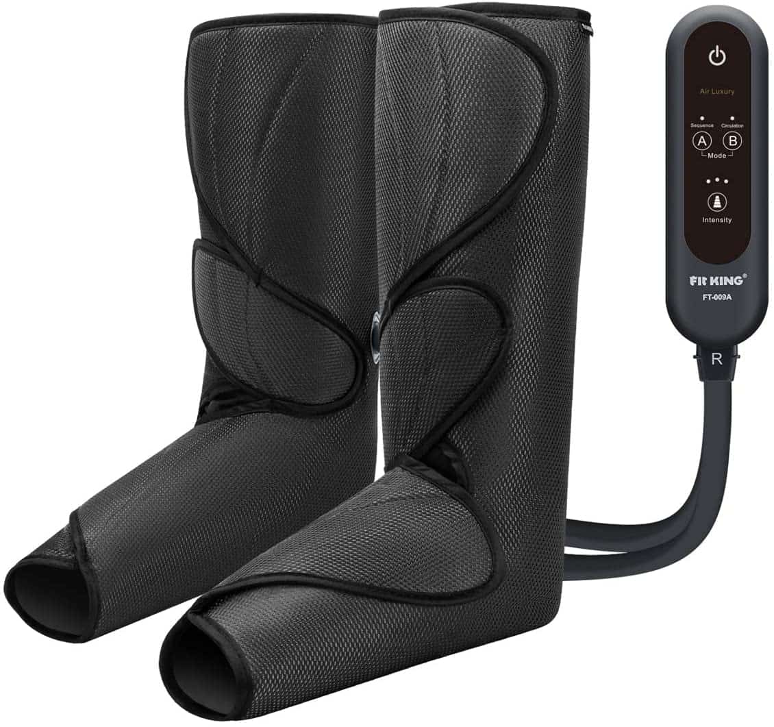 Pair of black leg massagers.