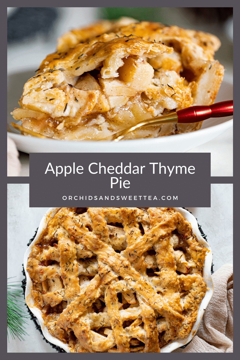 Apple Cheddar Thyme Pie