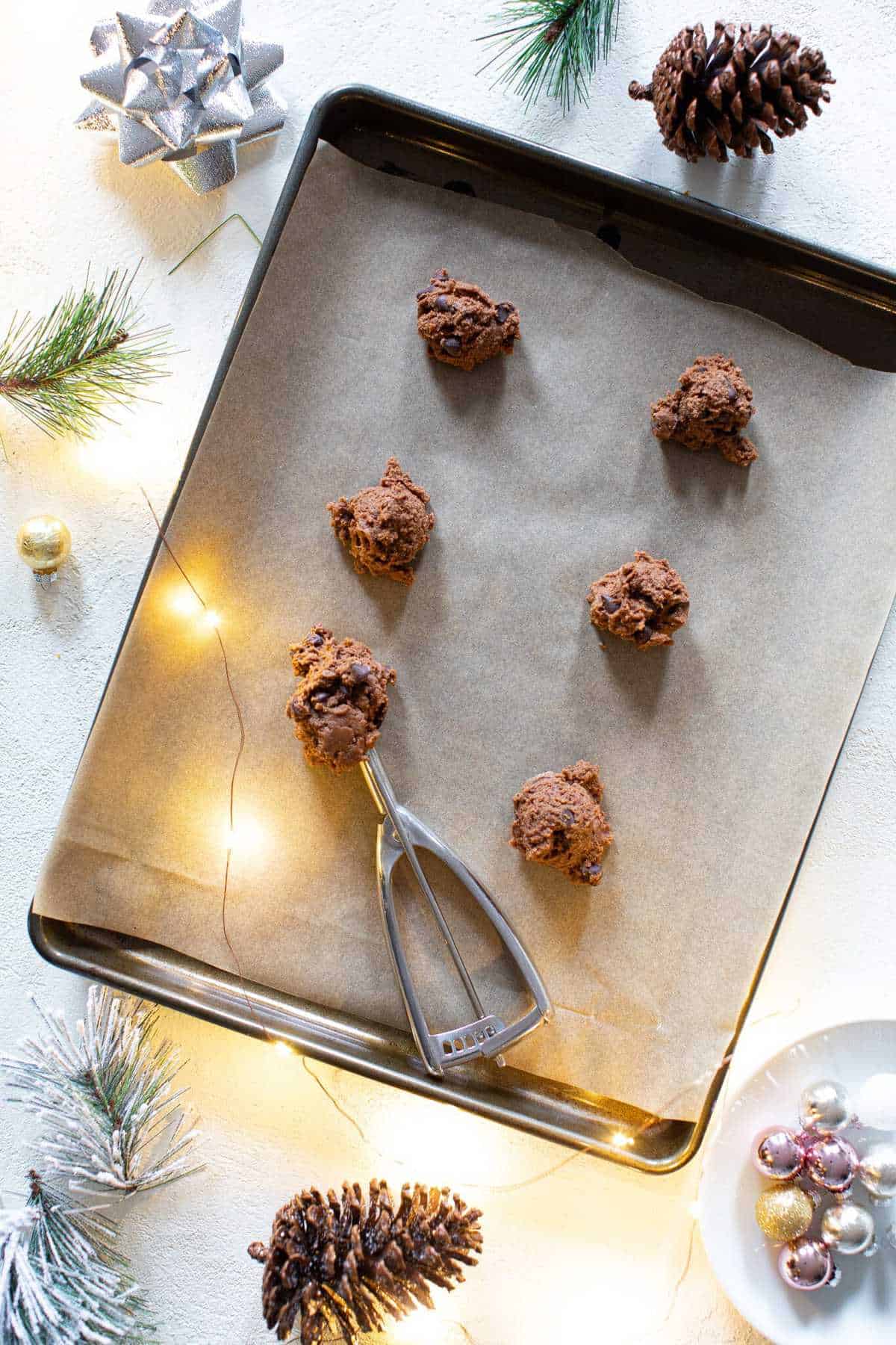 Chewy Double Chocolate Brownie Cookies