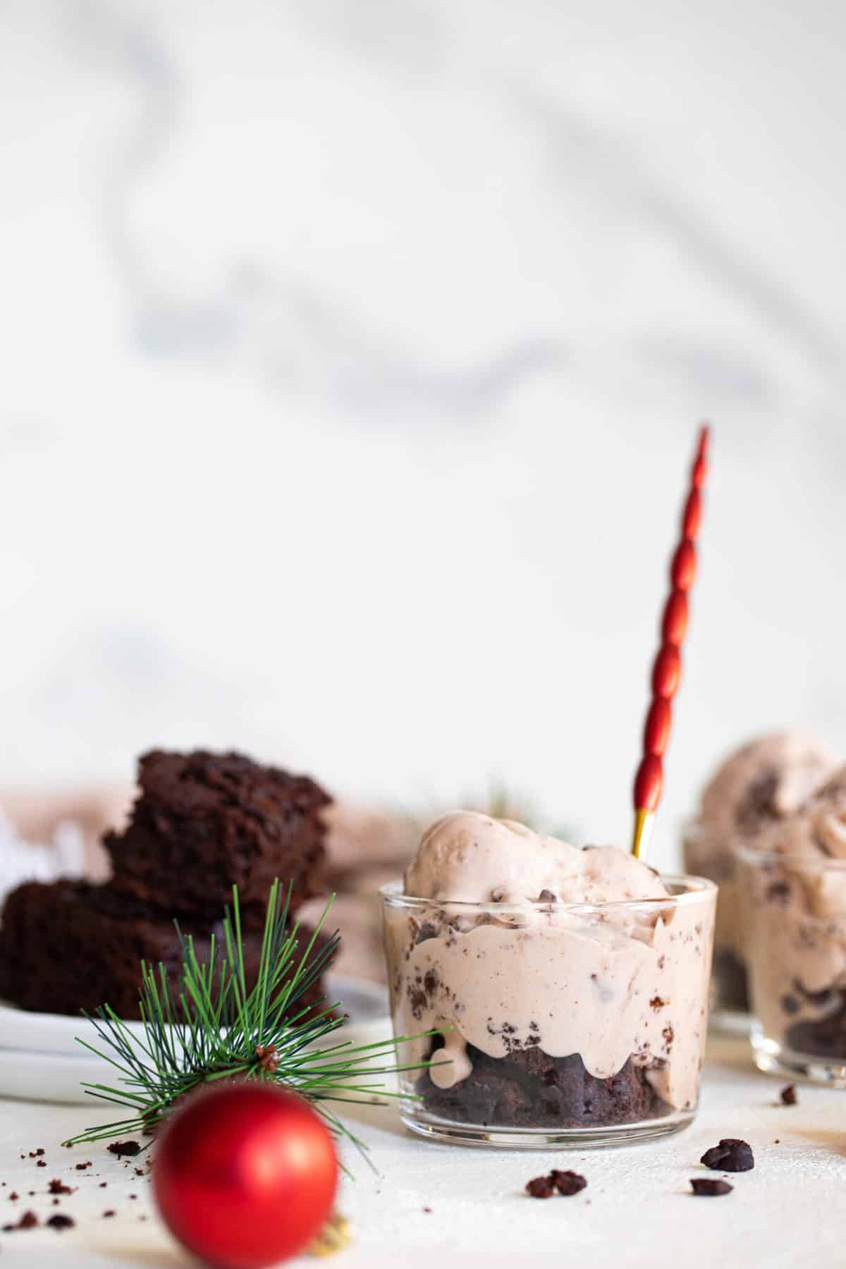 No-Churn Brownie Ice Cream