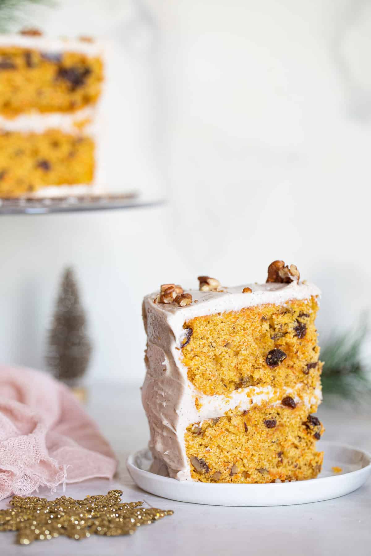Best Carrot Cake + Chai Cream Cheese Frosting