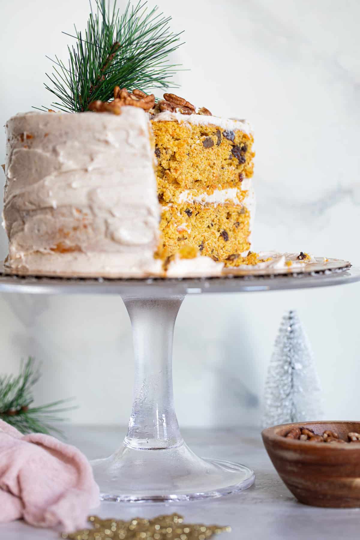 Best Carrot Cake + Chai Cream Cheese Frosting