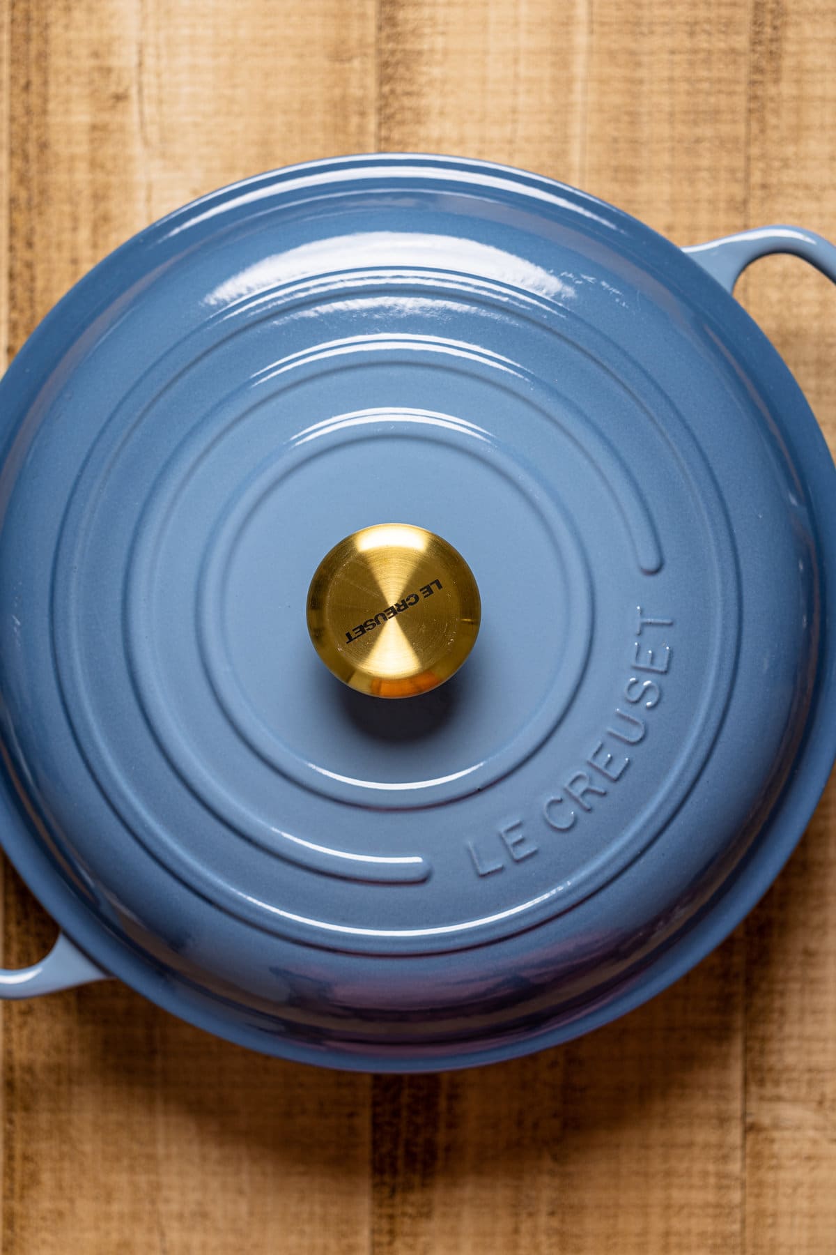 Blue Le Creuset Dutch Oven