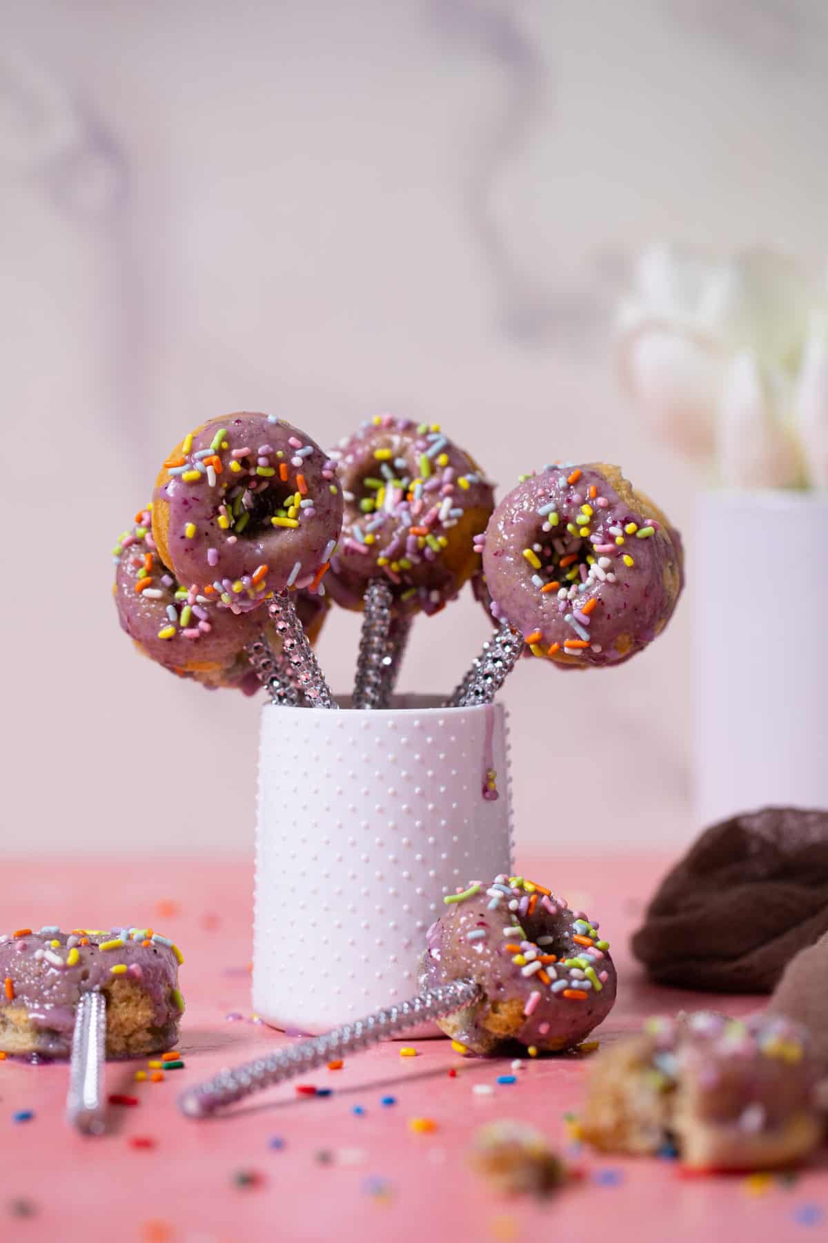 Mini Dairy-Free Homemade Donut Pops 
