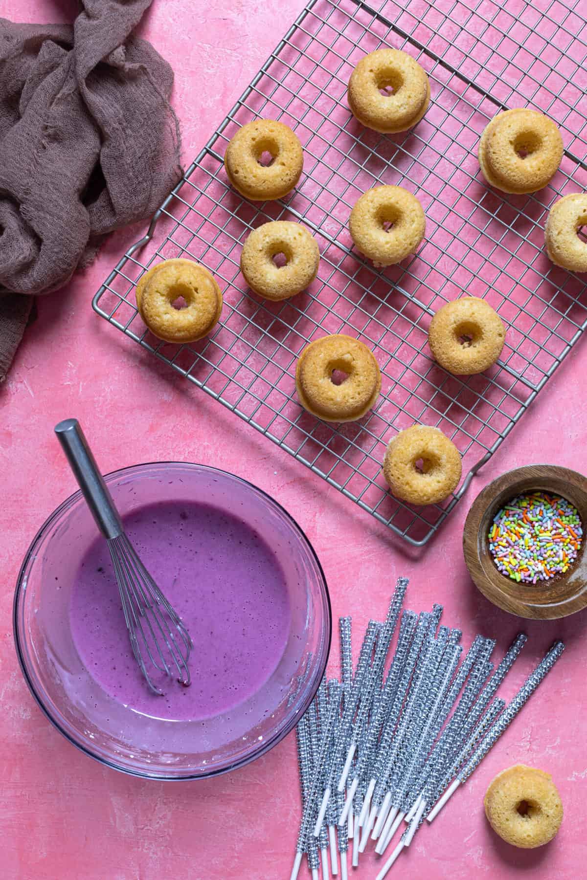 Mini Dairy-Free Homemade Donut Pops 