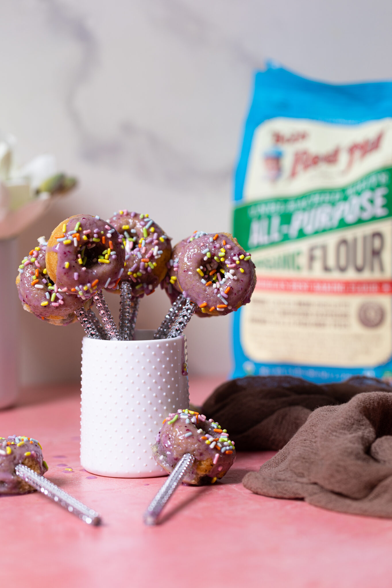 Mini Dairy-Free Homemade Donut Pops 