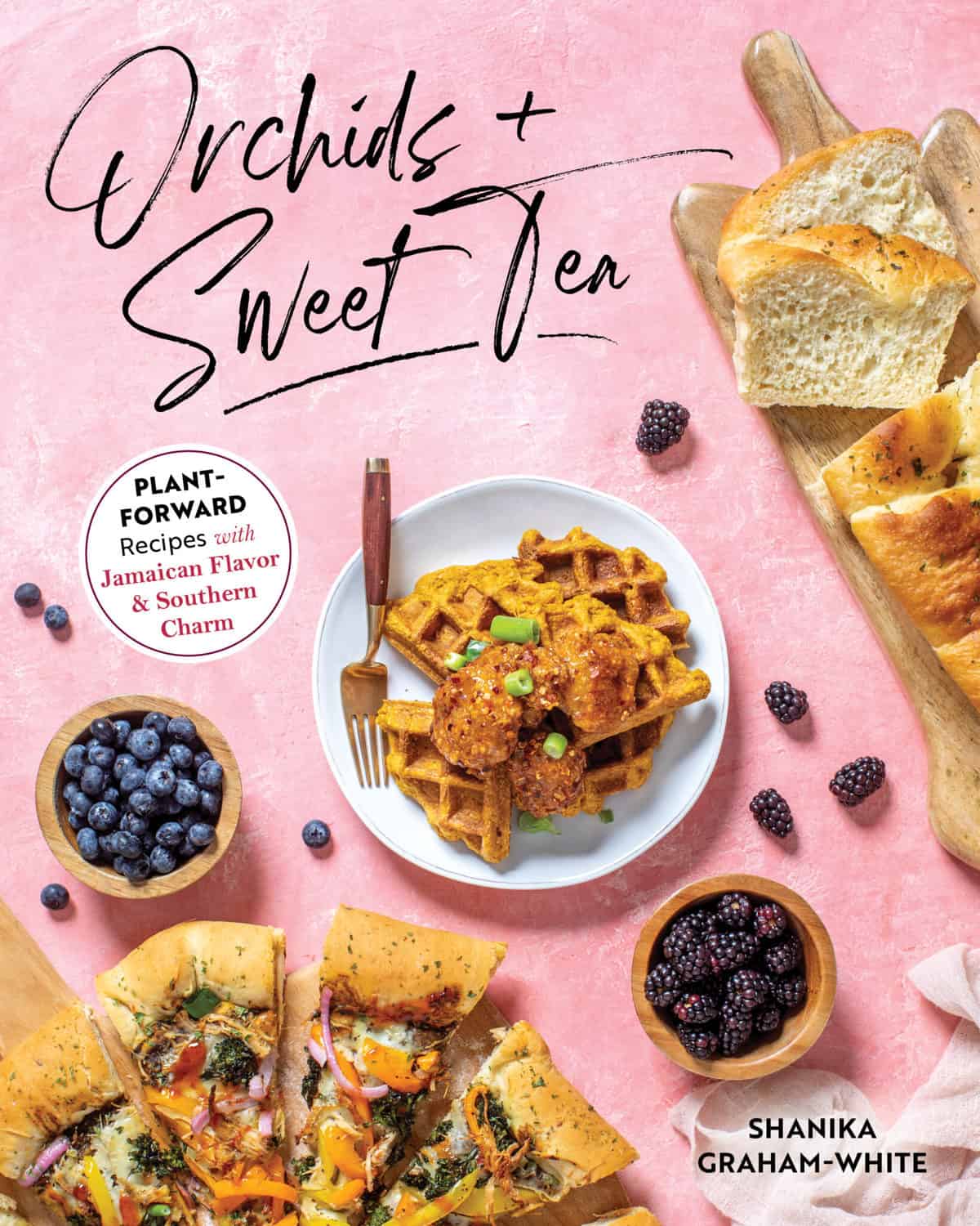 Cover for the Orchids + Sweet Tea cookbook.