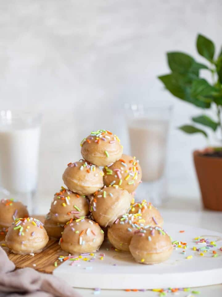Vegan Sprinkle Donut Holes