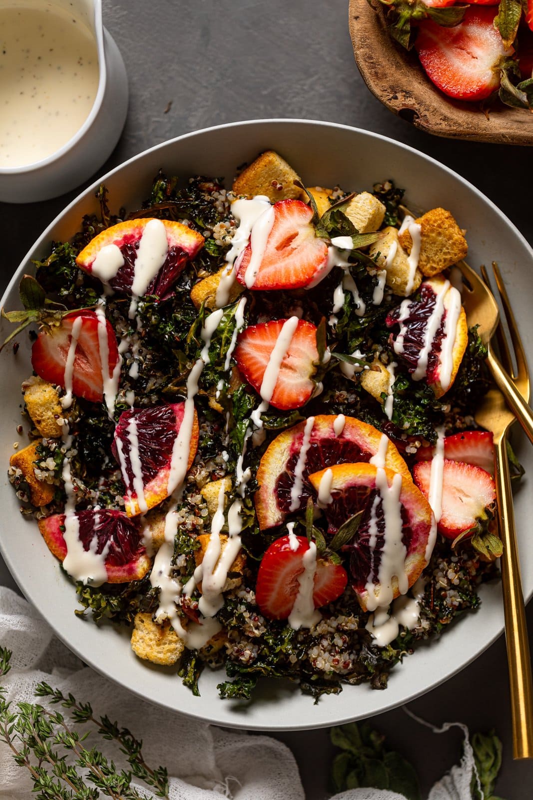 Bowl of Blood Orange Kale Salad