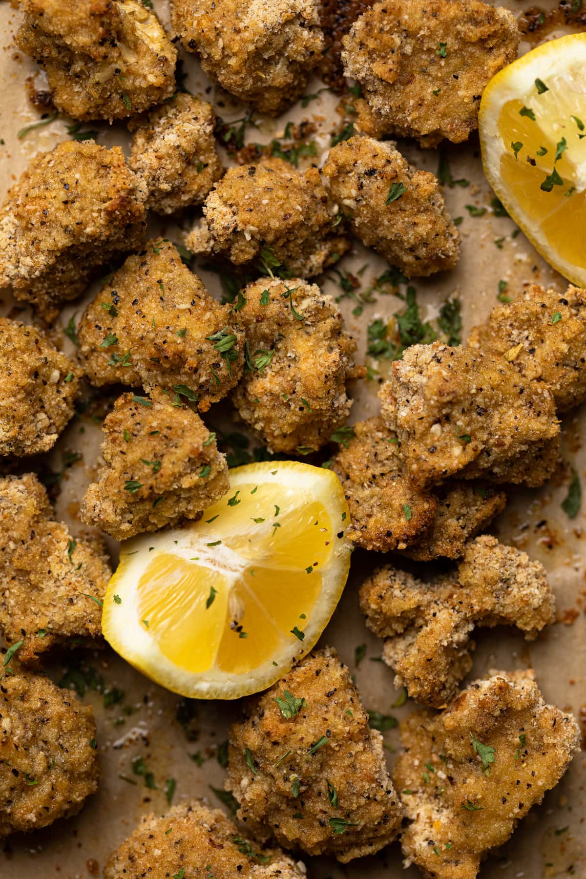 Lemon Pepper Cauliflower Bites