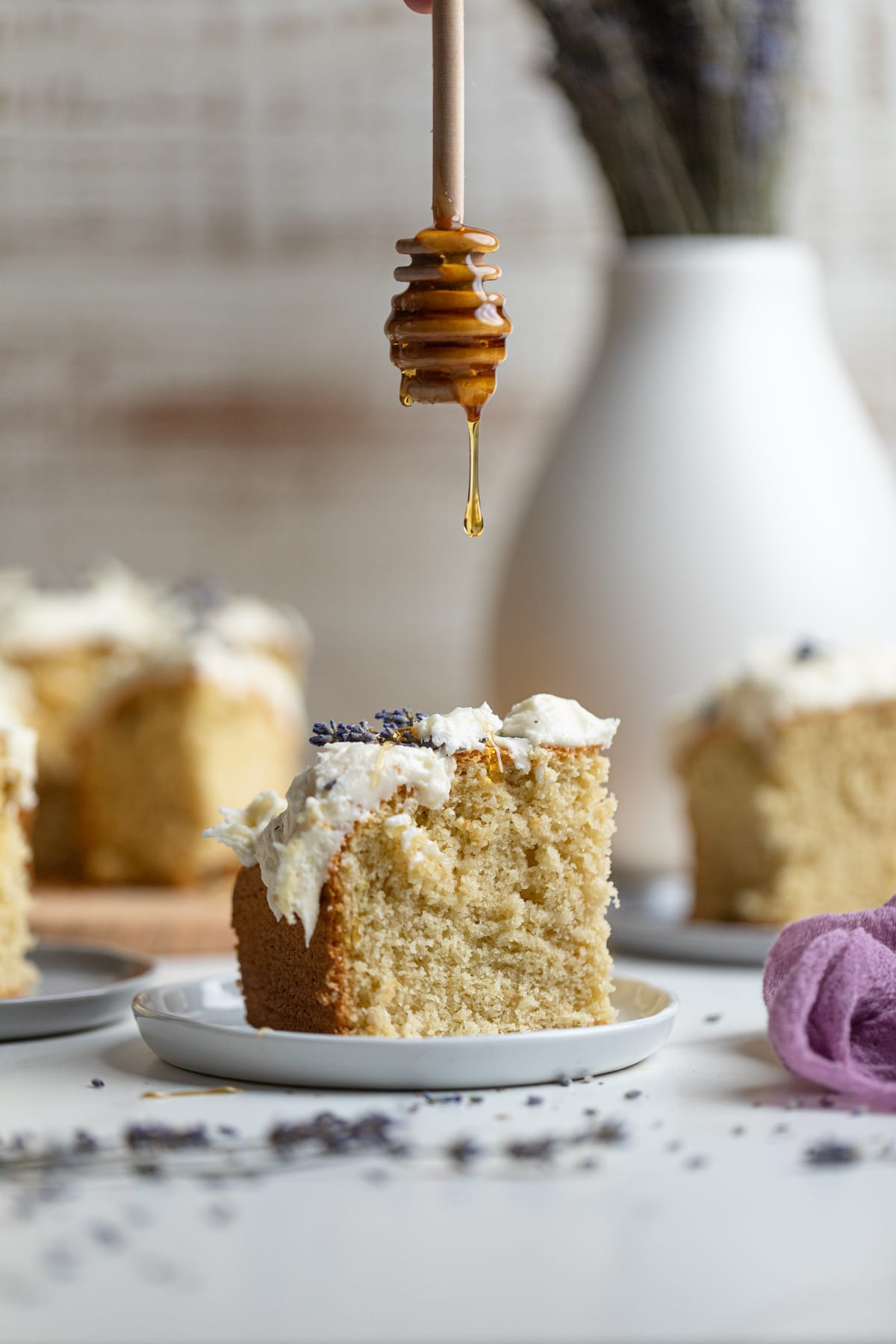 Chamomile Lavender + Honey Sheet Cake