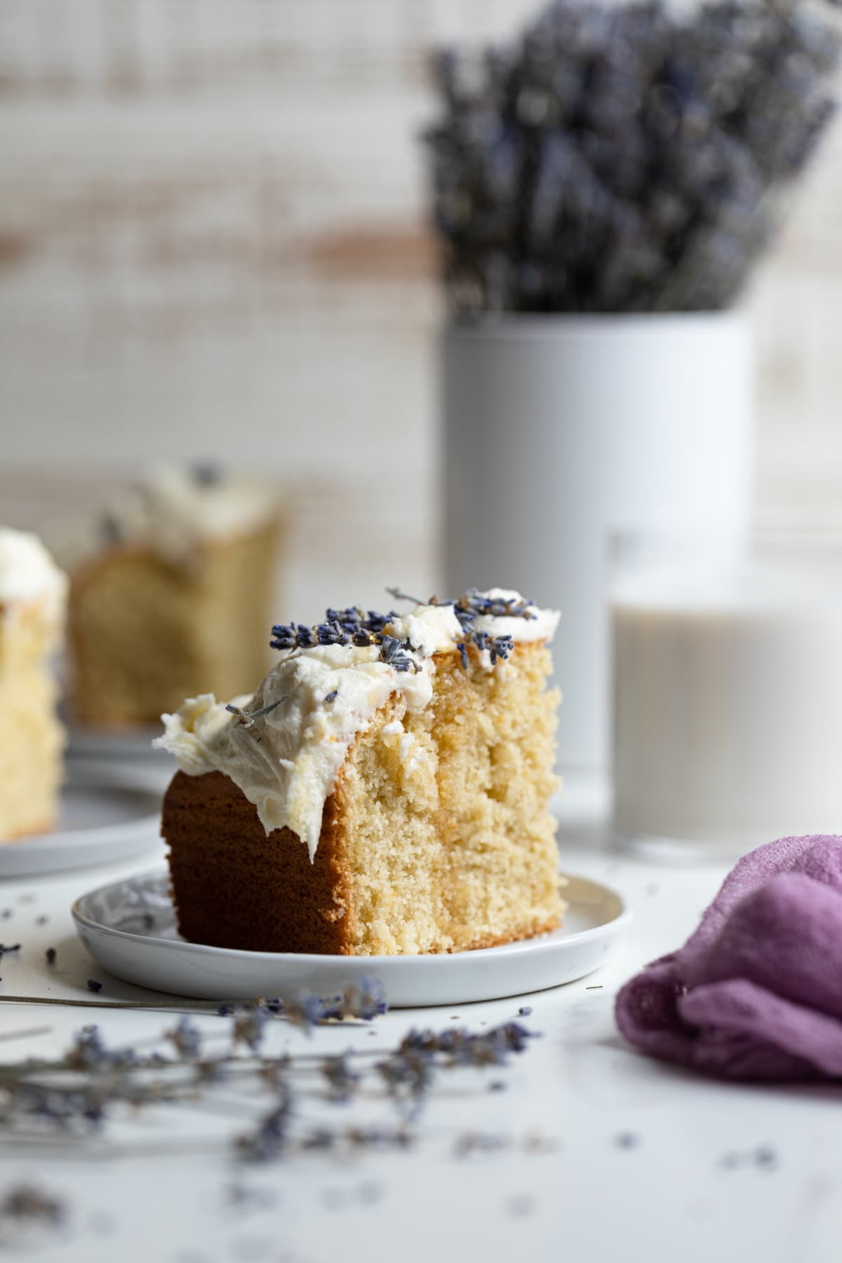 Chamomile Lavender + Honey Sheet Cake