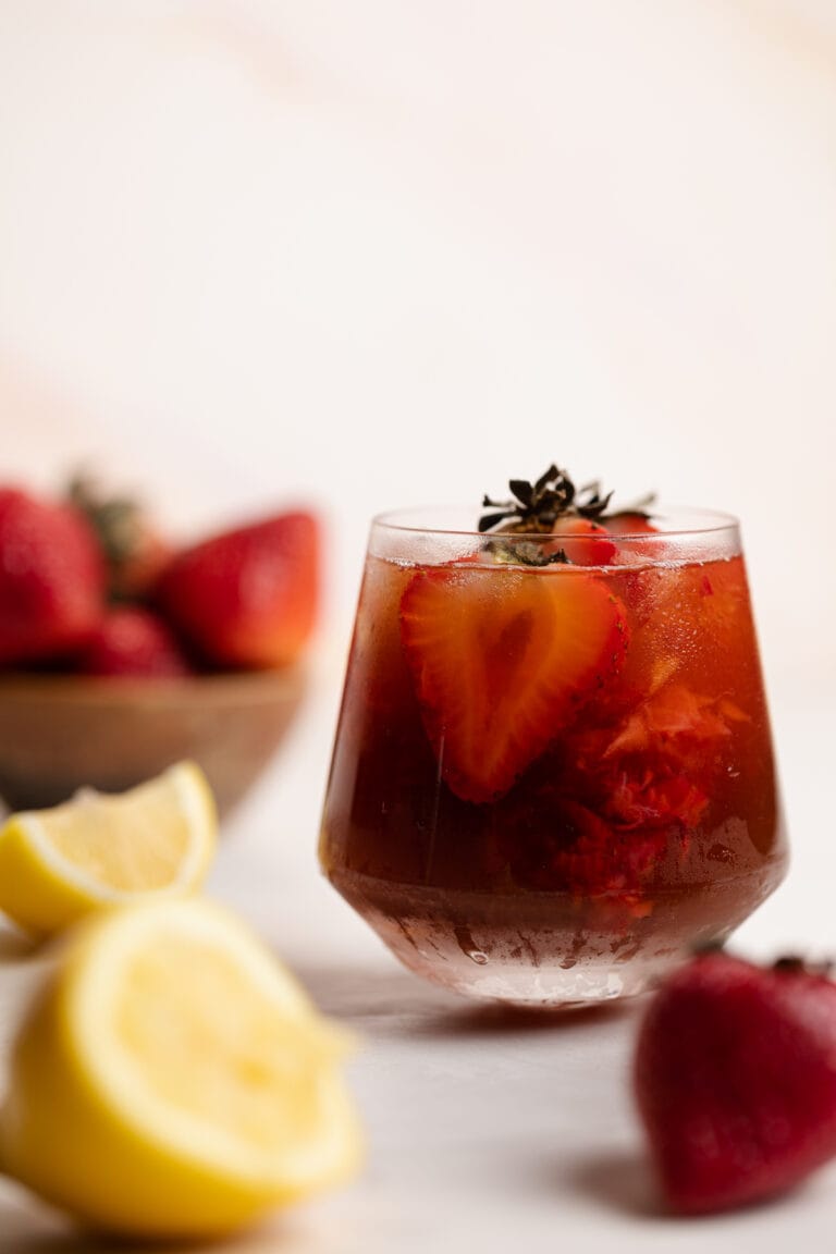 Roasted Dandelion Strawberry Tea - Orchids + Sweet Tea