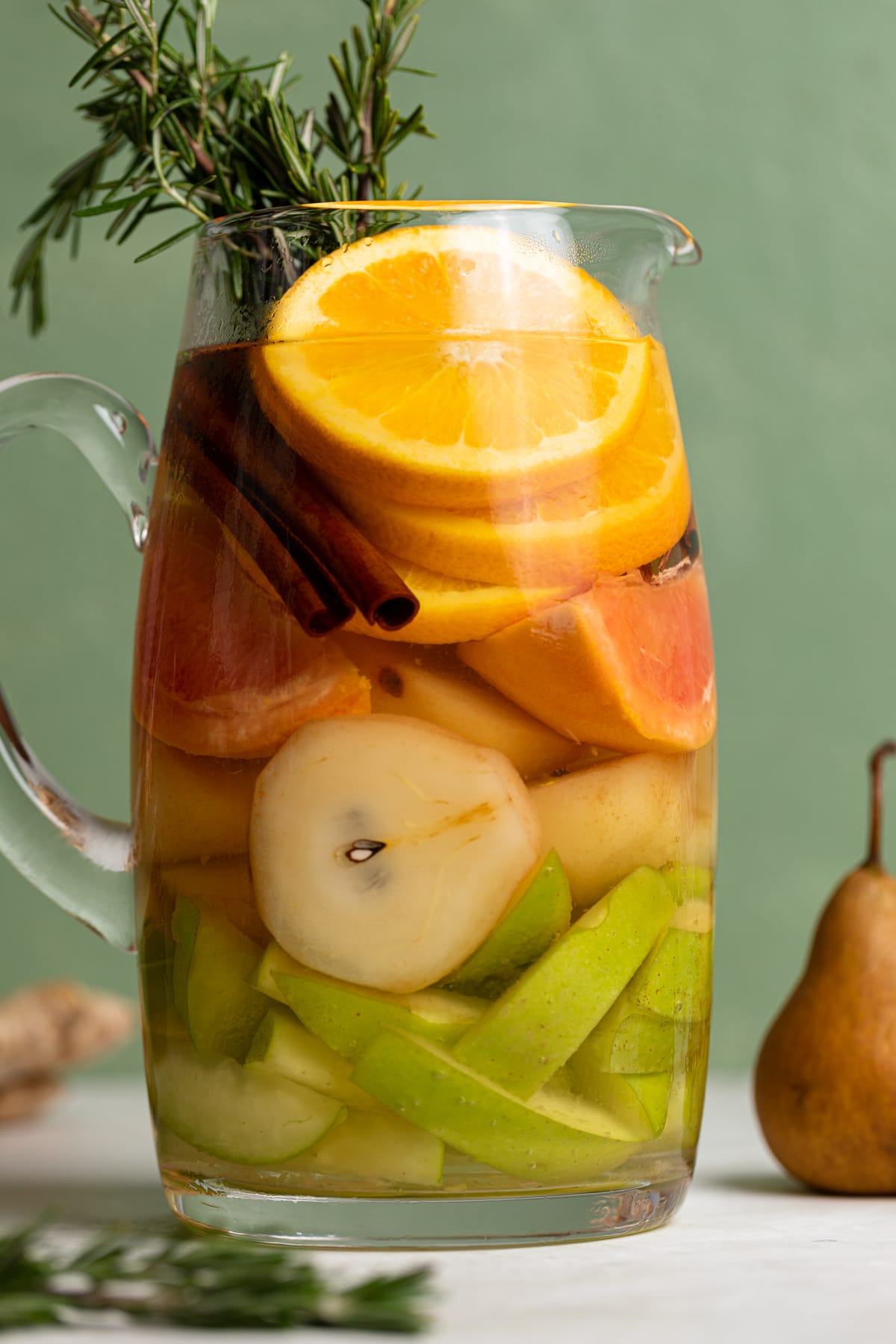 Citrus Ginger Pear Detox Infused Water
