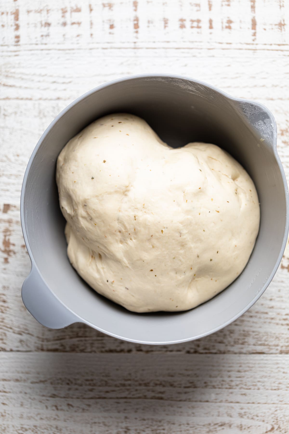 Pizza dough in a bowl