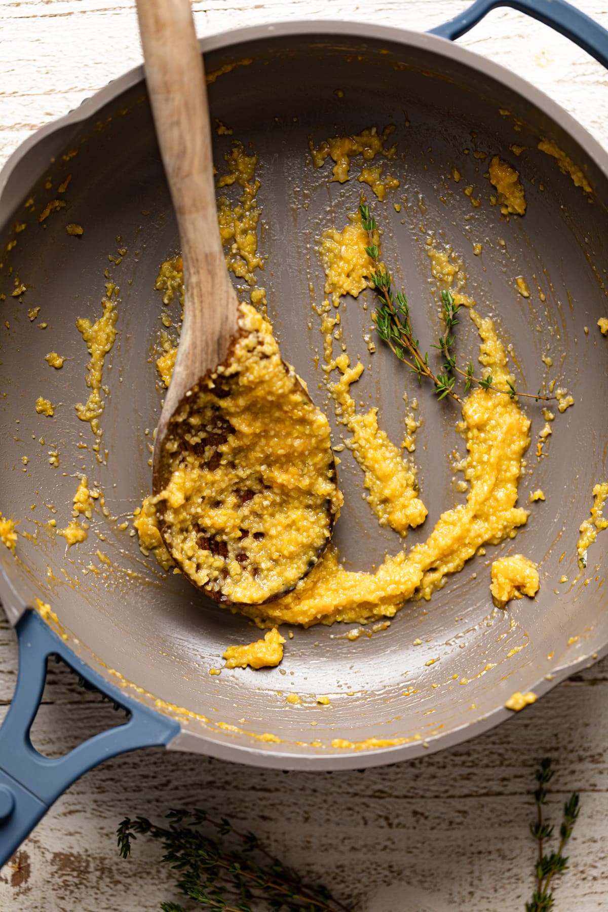 Cajun Sweet Potato Grits with Crispy Chickpeas