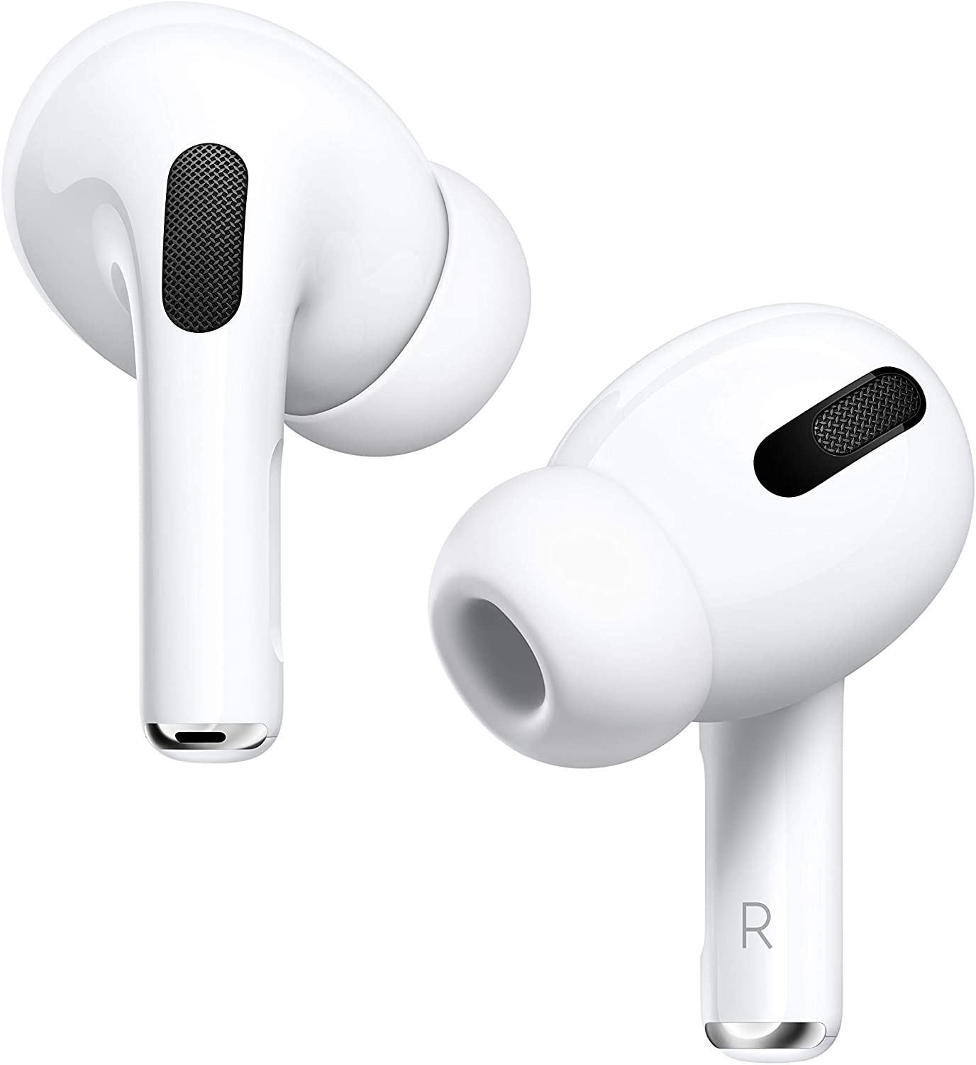 Closeup of white Apple Airpod Pros