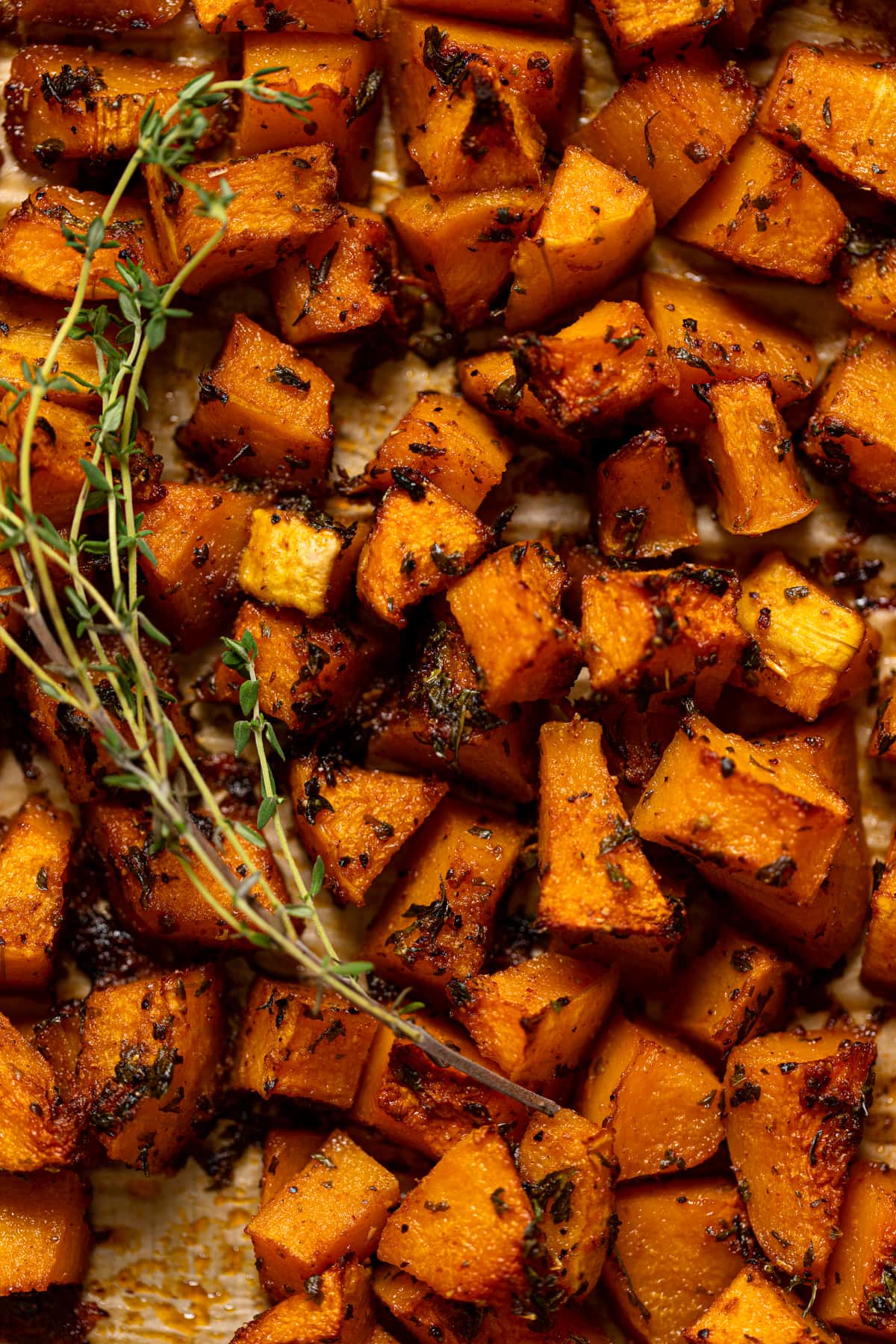 Closeup of Roasted Butternut Squash